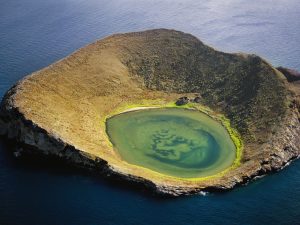 Isabela Island Ecuador Volcanic crater of Isabela Island